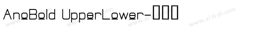 AnoBold UpperLower字体转换